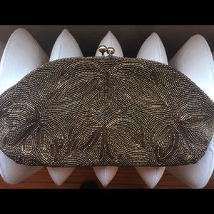 👛Bags By Josef Bronze Vintage Beaded Clutch👛